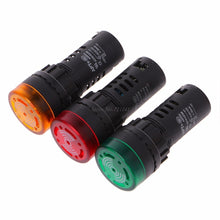 Load image into Gallery viewer, Buzzer Lamp AD16-22SM LED Flash Alarm Indicator Signal Lamp With Buzzer 12V Red Green Yellow Whosale&amp;Dropship