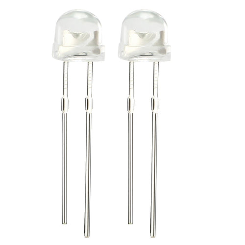 100pcs 5mm Straw Hat LED Diode Super bright White Light Emitting Diode Water Clear High light LED White led 5mm 1200-1400mcd