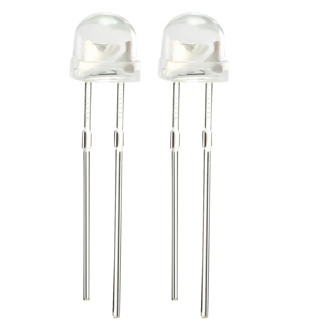 100pcs 5mm Straw Hat LED Diode Super bright White Light Emitting Diode Water Clear High light LED White led 5mm 1200-1400mcd