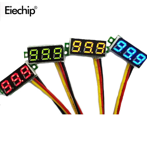 0.28 Inch Digital DC 3.5V-30V LED Mini Display Module DC 0-100V Voltmeter Voltage Tester Panel Meter Gauge Motorcycle Car