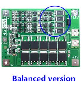 4S 40A Li-ion Lithium Battery Charger Module Protection Board PCB BMS 18650 Lipo Cell Module w/Balancer For Drill Motor